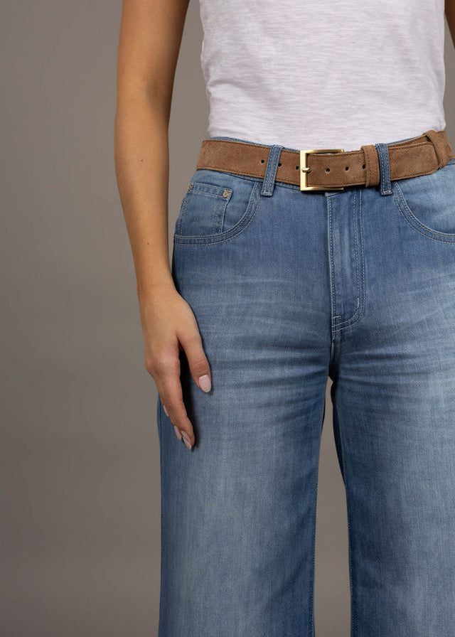 Humidity Suede Belt Beige