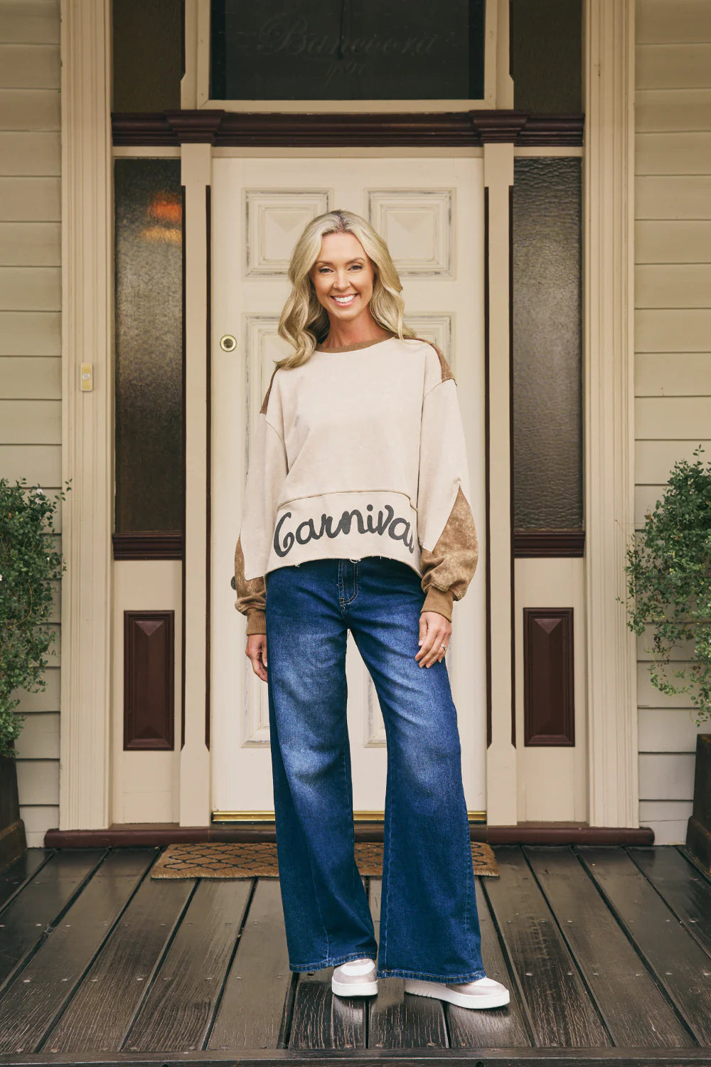Italian Star Carnival Sweat Beige