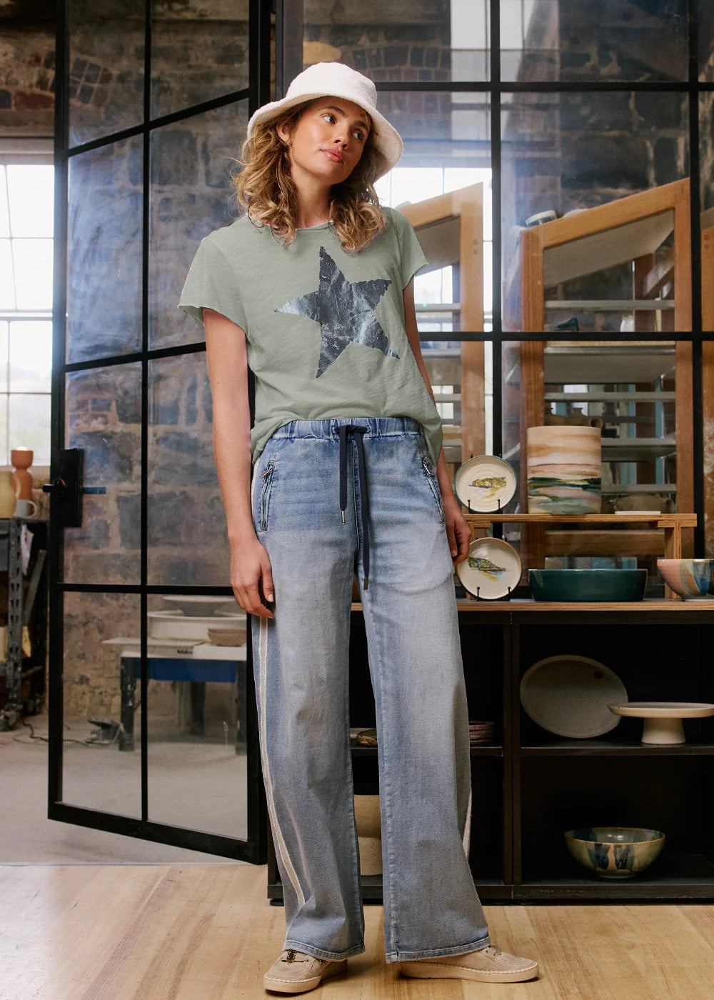 Italian Star Ice Tee Khaki