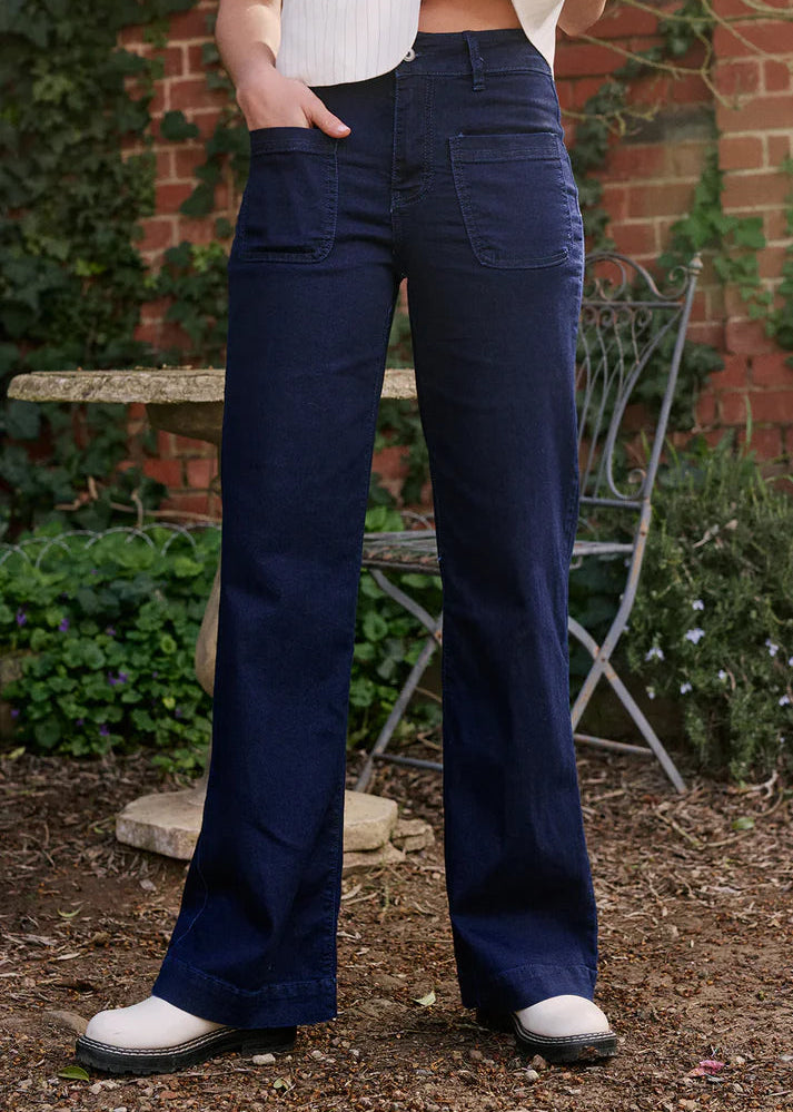 Italian Star Louie 7/8 Jean Dark Wash
