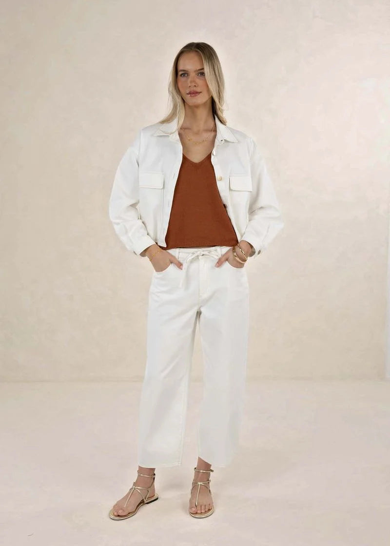 Humidity Ivy Denim Jacket Ivory