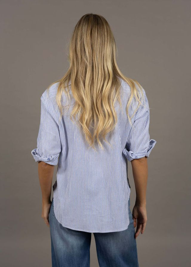 Humidity Nala Stripe Shirt Blue