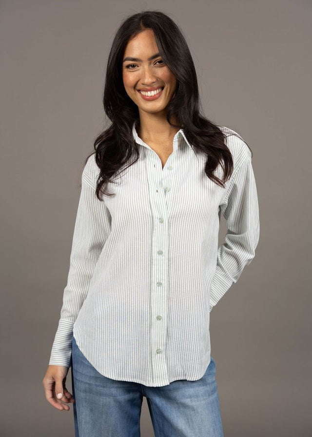 Humidity Nala Stripe Shirt Green