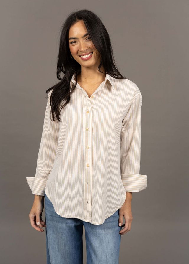 Humidity Nala Stripe Shirt Sand