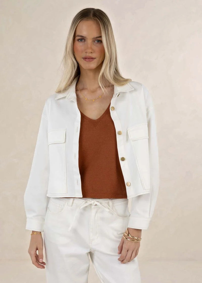 Humidity Ivy Denim Jacket Ivory