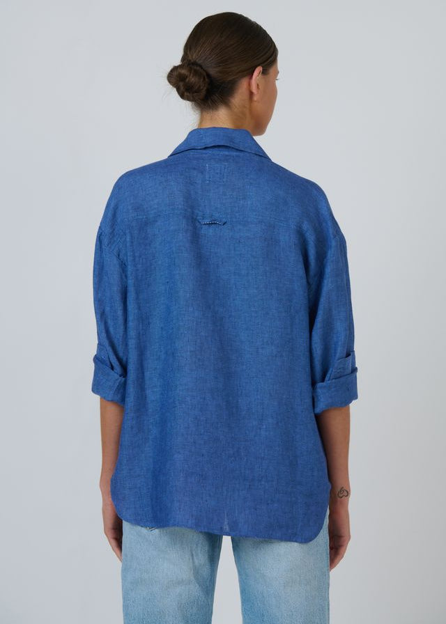 Enveloppe Linen Shirt Indigo